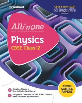 Paperback All In One Class 12th Physics for CBSE Exam 2024 Book