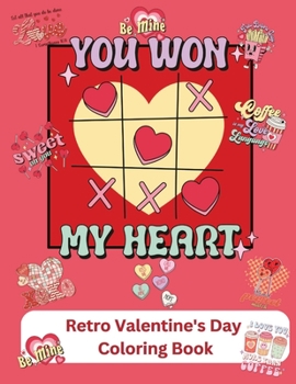 Paperback Retro Valentine's Day Coloring Book