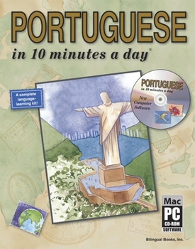 Paperback Portuguese in 10 Minutes a Day(r) [With CDROM] Book