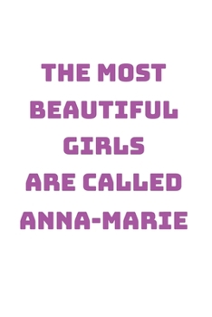 Anna-Marie Girl Woman Notebook: Graph Paper Journal 6x9 - 120 Pages