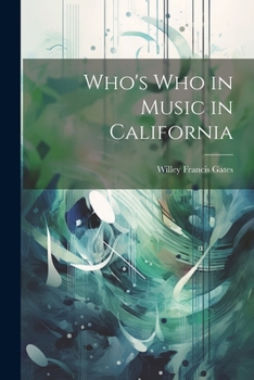 Paperback Who's who in Music in California Book