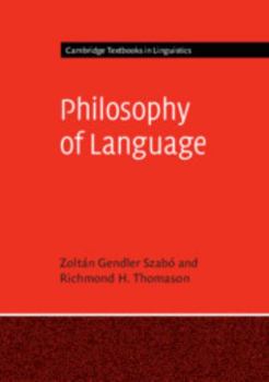 Paperback Philosophy of Language Book