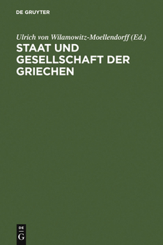 Hardcover Staat und Gesellschaft der Griechen [German] Book