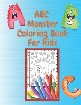 Paperback ABC Monster Coloring Book: Handwriting book practice for kids ages 3-5 Large 8.5x11 Book