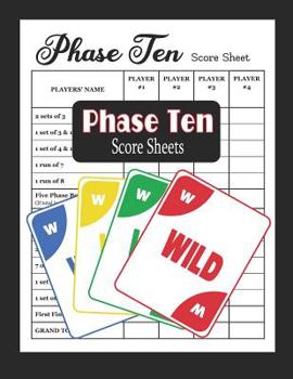 Paperback Phase Ten Score Sheets: Phase 10 Card Game Book