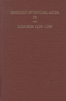 Hardcover London 1229-1280 Book