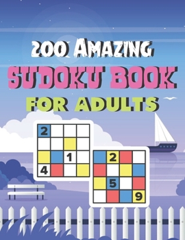 Paperback 200 Amazing Sudoku Book For Adults: Brain Games Fun Sudoku for Children Includes Instructions and Solutions Book