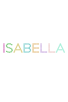 Paperback Isabella: A 6x9 Lined Journal (Isabella in cute and colorful dot letters on a white cover) Book