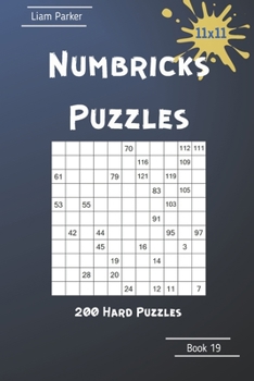 Paperback Numbricks Puzzles - 200 Hard Puzzles 11x11 Book 19 Book