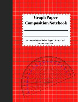 Paperback Graph Paper Composition Notebook: 5 Squares Per Inch / Graph Paper Quad Rule 5x5 / 8.5 x 11 / Bound Comp Notebook Book