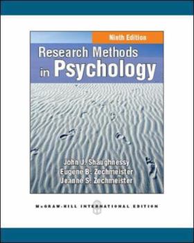 Paperback Research Methods in Psychology Book