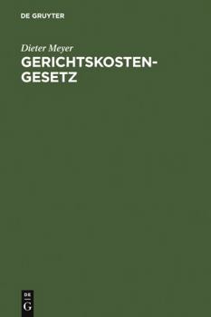 Hardcover Gerichtskostengesetz: Kommentar (De Gruyter Kommentar) (German Edition) [German] Book