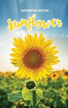 Paperback Address Book Sunflower Book