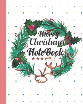 Blank Sheet Music: 8x 10’’ Music Manuscript Paper, 100 pages of Wide Music Notebook Red & White cover| Perfect for practicing note writing| Christmas gift