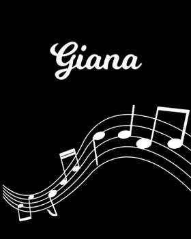 Giana: Sheet Music Note Manuscript Notebook Paper | Personalized Custom First Name Initial G | Musician Composer Instrument Composition Book | 12 ... Guide | Create Compose & Write Creative Songs