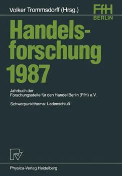 Paperback Handelsforschung 1987: Schwerpunktthema: Landenschluß [German] Book