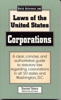 Paperback Corporations: Laws of the United States (Quick Reference Law Series) Book
