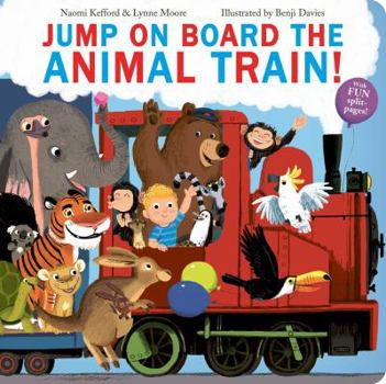 Paperback Jump on Board the Animal Train Book