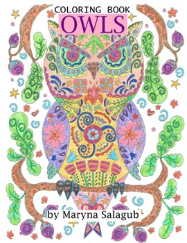Paperback Owls coloring book