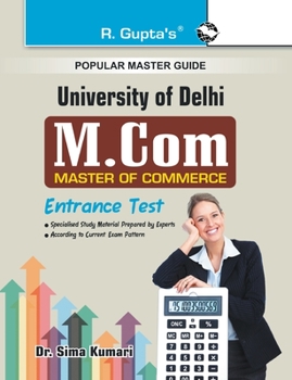 Paperback Delhi University (DU) M.Com Entrance Test Guide Book