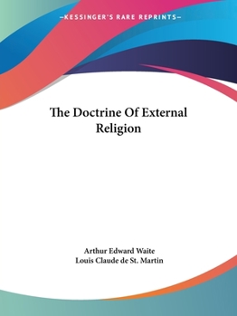 Paperback The Doctrine Of External Religion Book