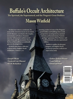 Hardcover Buffalo's Occult Architecture: The Spiritual, the Supernatural, and the Niagara's Great Builders [Large Print] Book