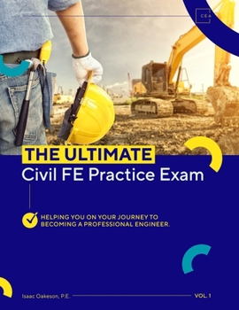 Paperback The Ultimate Civil FE Practice Exam Book