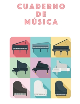 Cuaderno De Musica: Músicos Composición Libro Instrumento Manuscrito Personal Papel Piano Guitarra Estándar 13 Bastón Cuaderno grande / Diario Regalo ... Tapa blanda, Acabado mate (Spanish Edition)