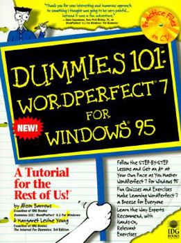 Paperback Dummies 101: WordPerfect 7 for Windows [With *] Book