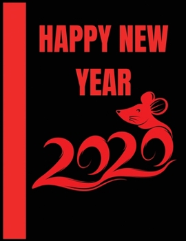 Paperback Happy new year: Lined writing notebook journal for christmas lists, journal, menus, gifts, and more Book
