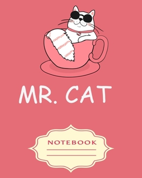 Paperback Mr.Cat: Notebooks are a very essential part for taking notes, as a diary, writing thoughts and inspirations, tracking your goa Book