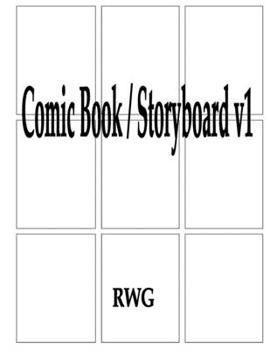 Paperback Comic Book / Storyboard v1: 50 Pages 8.5" X 11" Book