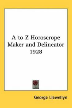 Hardcover A to Z Horoscrope Maker and Delineator 1928 Book