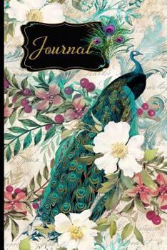 Paperback Journal: 6x9 120 Page Lined Journal Peacock (Peacock Journals Volume 9) Book