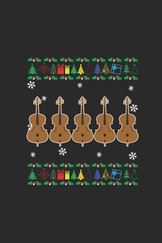 Paperback Christmas Cello: Graph Paper Notebook (6" x 9" - 120 pages) Christmas Themed Notebook for Daily Journal, Diary, and Gift Book