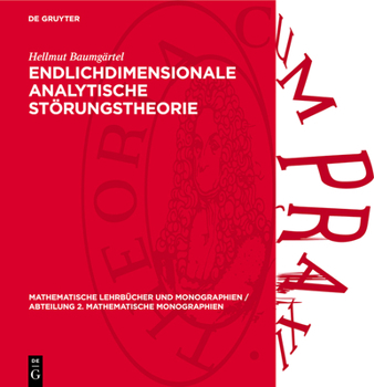 Hardcover Endlichdimensionale Analytische Störungstheorie [German] Book