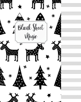 Blank Sheet Music Composition Manuscript Staff Paper Art Music Christmas Notebook Birthday Gift: Sheet Music Notebook / Journal Gift, 100 Pages, 8x10, Soft Cover, Matte Finish