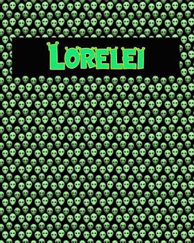 Paperback 120 Page Handwriting Practice Book with Green Alien Cover Lorelei: Primary Grades Handwriting Book
