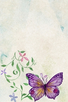 Notebook Journal: Vintage Butterfly Water Color Blank Lined Journal Notebook Beautiful High Quality 6x9 120-Page Butterflies Writing Journals To Write ... Activity Books Children Men Women Boys Diary