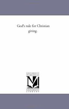 God's rule for Christian giving.