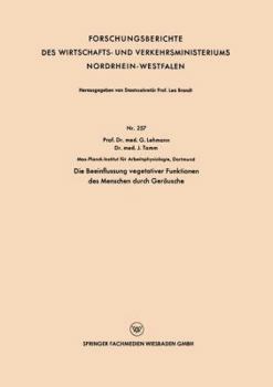 Paperback Die Beeinflussung Vegetativer Funktionen Des Menschen Durch Geräusche [German] Book