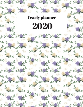 Paperback 2020 Yearly planner: nature themed calendar & organizer - 148 pages, 8,5" x 11" (version 7) Book