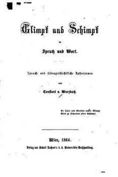 Paperback Glimpf und Schimpf in Spruch und Wort [German] Book