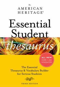 Paperback The American Heritage Essential Student Thesaurus Book