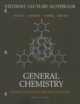 Paperback General Chemistry Student Lecture Notebook: Principles & Modern Applications Book