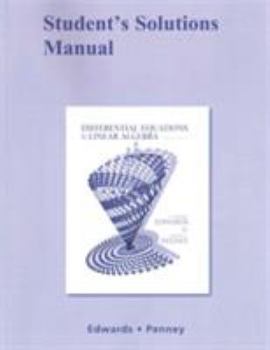 Paperback Student Solutions Manual for Differential Equations and Linear Algebra Book