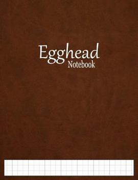 Paperback Egghead Notebook: 1/3" Cross Section Graph Paper Ruled Book