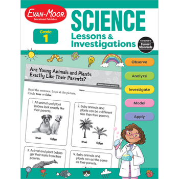 Paperback Science Lessons and Investigations, Grade 1 Book