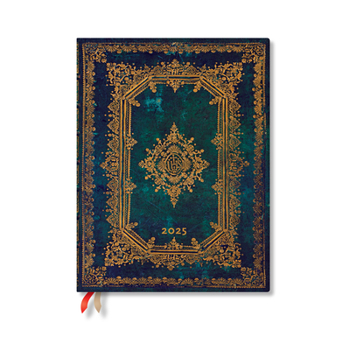 Calendar Paperblanks 2025 Weekly Planner Astra Nova Stella 12-Month Flexis Ultra Vertical Elastic Band 176 Pg 100 GSM Book