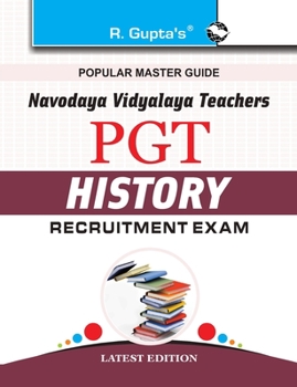 Paperback Navodaya Vidyalaya: PGT (History) Recruitment Exam Guide Book